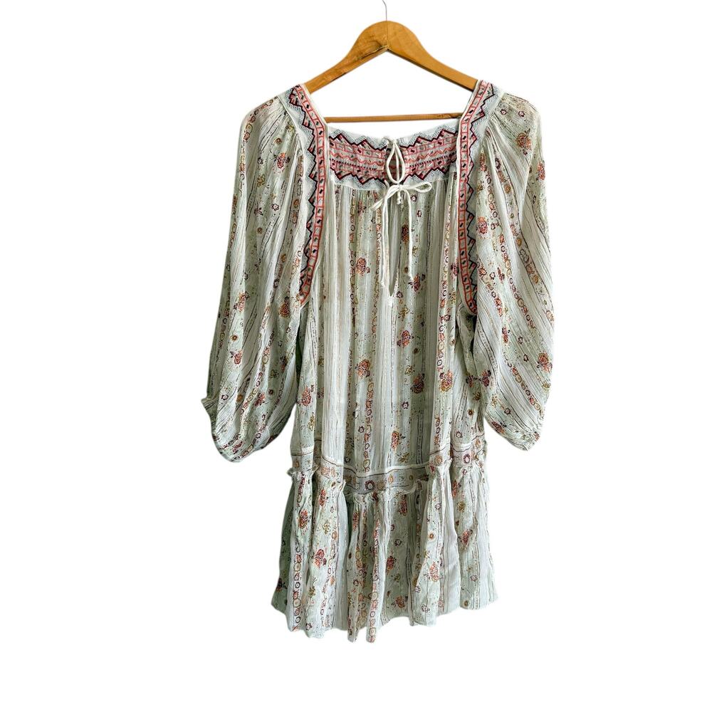 Free People Magic Dance Magic Embroidered Tunic Top Size XS - Picture 5 of 8